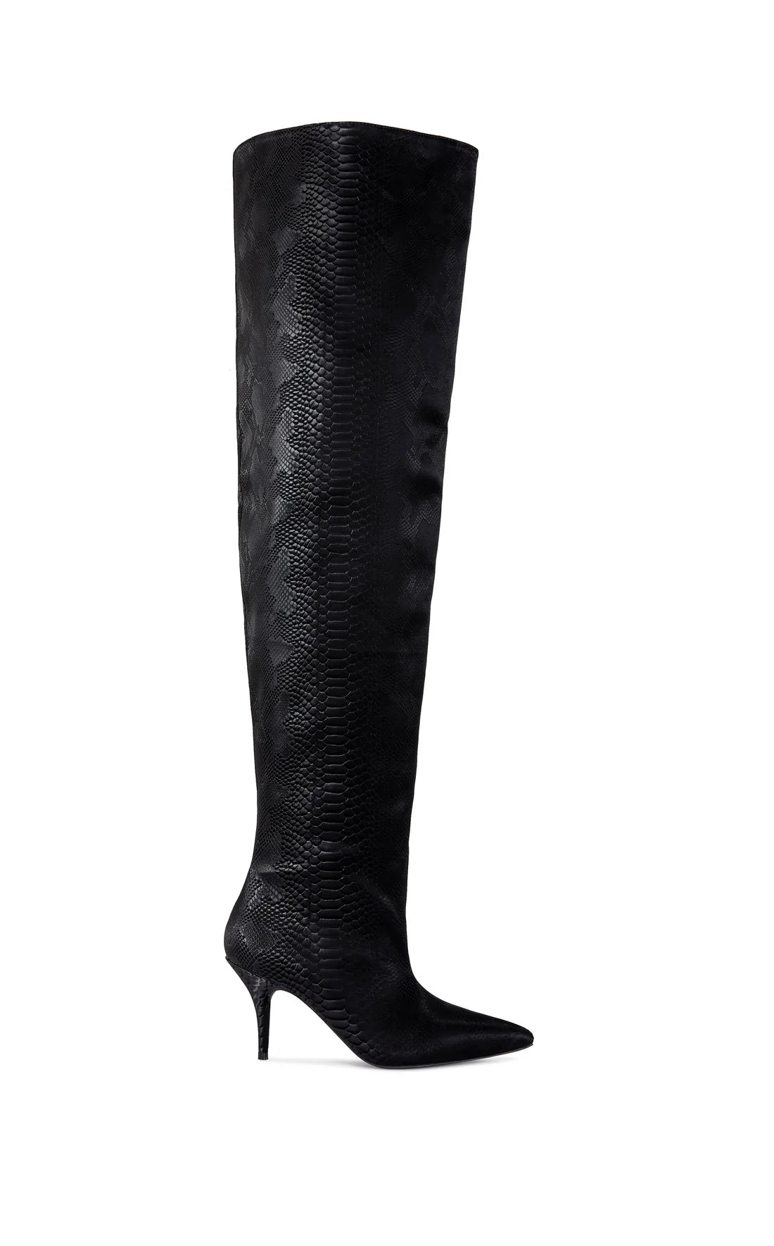 ALLURE THIGH HIGH SNAKE BOOT